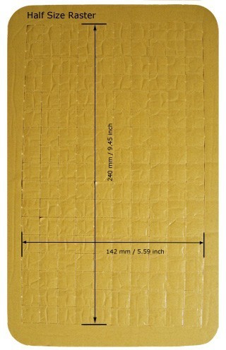 HS005RS 5 mm Figure Foam Tray half-size Raster self-adhesive
