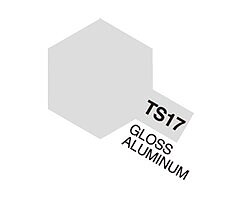 TS-17 Gloss Aluminum, Tamiya spray (plast)