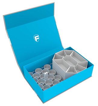 Feldherr Magnetic Box blue for 18 Citadel paint pots (18 ml / 24 ml) + game material