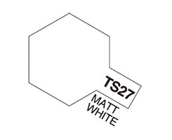 TS-27 Matt White , Tamiya spray (Plast)