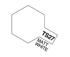 TS-27 Matt White , Tamiya spray (plast)