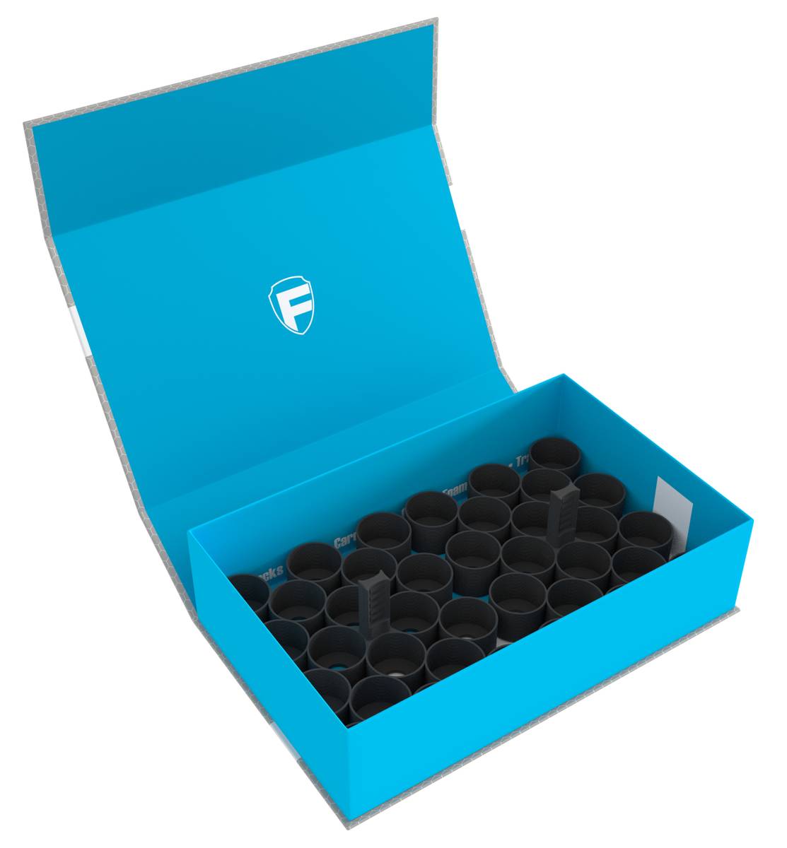 Feldherr Magnetic Box blue for 36 Citadel paint pots (18 ml / 24 ml)