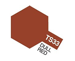 TS-33 Dull Red , Tamiya spray (Plast)
