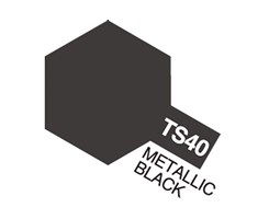 TS-40 Metallic Black, Tamiya spray (plast)