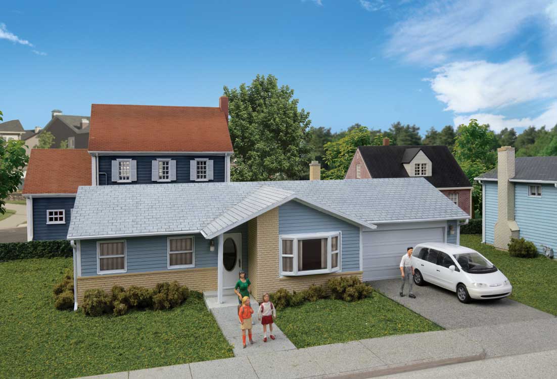 Ranch House with Attached 2-Ca