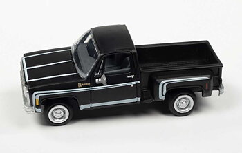 Chevy Stepside Pickup 1976, midnight black