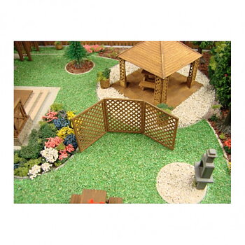 Avskiljare i trädgården II, laser cut 1/87
