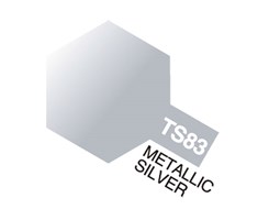 TS-83 Metallic Silver, Tamiya spray (Plast)