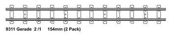 Feldbahnräls, rak skena 154 mm (2 st)
