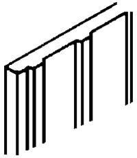 Capped Siding (Board & Batten) 1/16 x 3-1/2 x 24"
