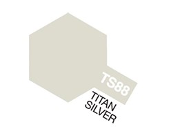 TS-88 Titanium Silver, Tamiya spray (Plast)