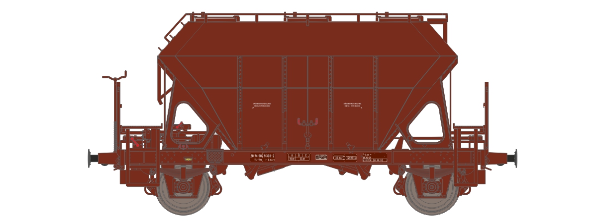 Godsvagn SJ Udg 20 74 902 9 308-2 - 2