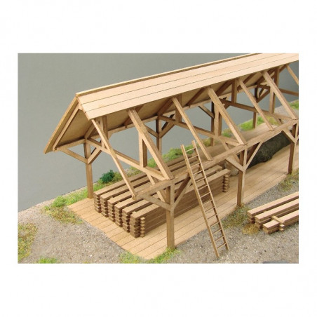 Plank Shed, laser cut 1/87
