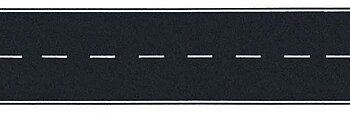 Landsväg 80mm, svart, 1mtr, H0