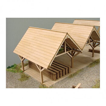 Arbetsskjul, laser cut 1/87