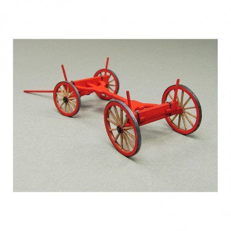 Hästvagn för tunnor & virke, laser cut 1/87 - 2