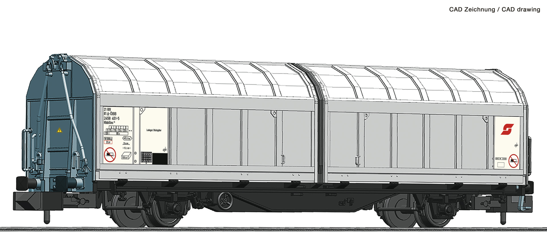 Skjutdörrsvagn Hbbillns ÖBB