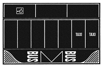 P-plats 22x14cm svart, 2st , H0
