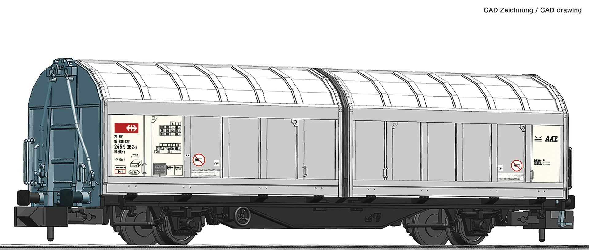Sliding wall wagon SBB Cargo