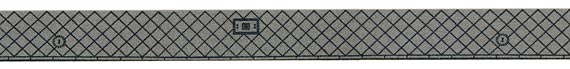 Trottoar, 25mm, 1mtr, H0
