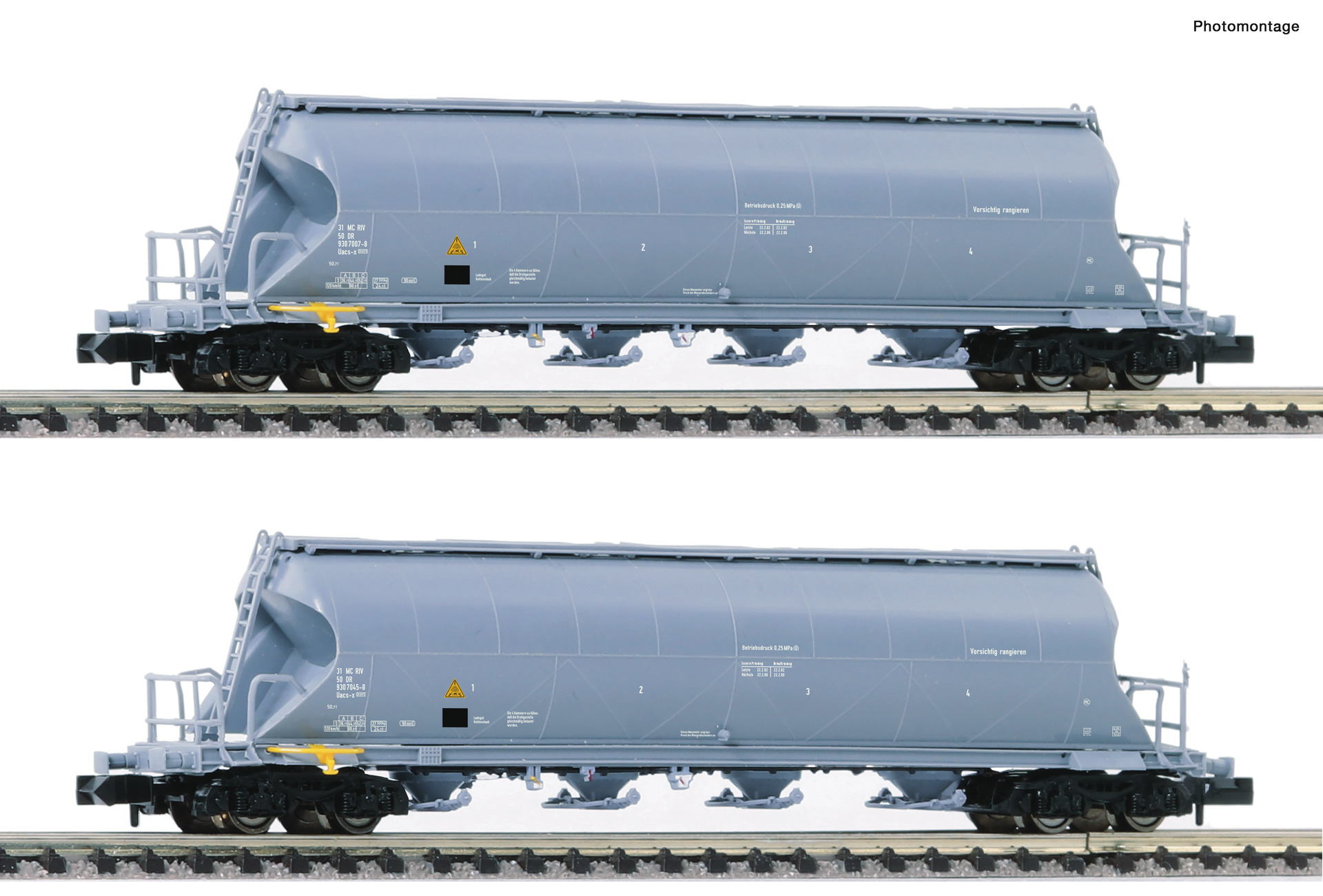 2 piece set dust silo wagons