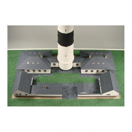 Byggnad till fyren 'Kampen', laser cut 1/87 - 3