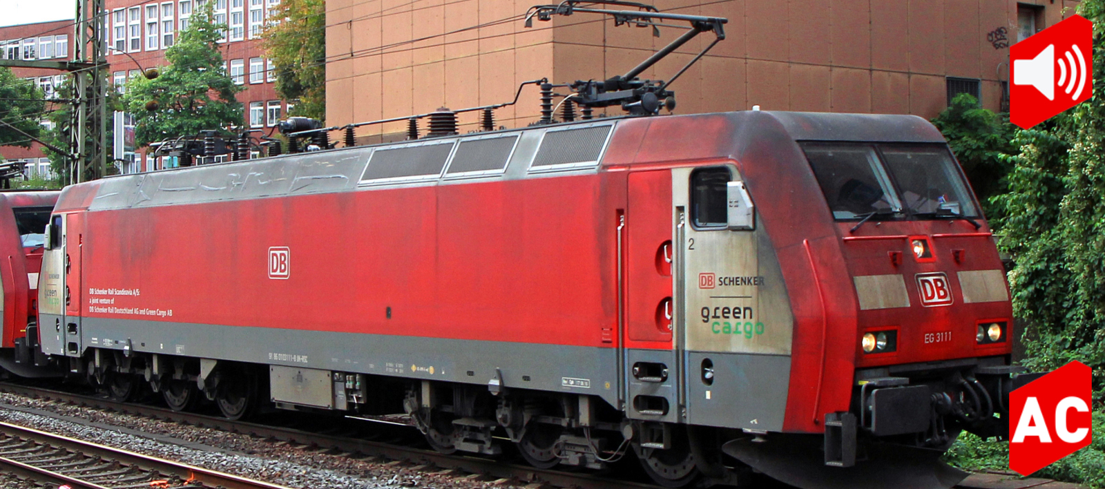 Ellok EG 3107 DB/GC röd Ep VI (AC) - 2