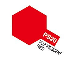 PS-20 Fluorescent Red, Tamiya spray (Lexan)