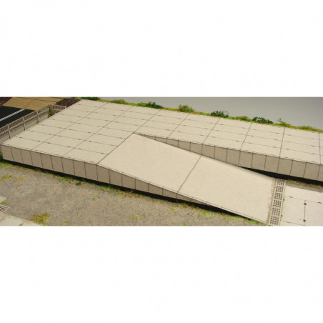 Railroad Ramp, laser cut 1/87 - 2