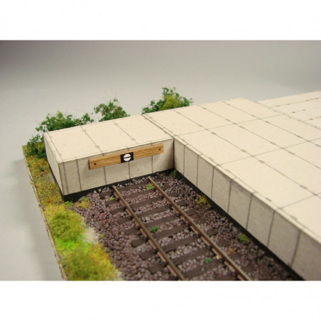 Railroad Ramp, laser cut 1/87 - 3
