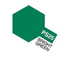 PS-25 Bright Green, Tamiya spray (lexan)