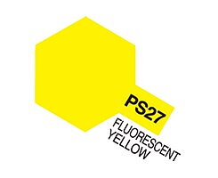 PS-27 Fluorescent Yellow, Tamiya spray (Lexan)