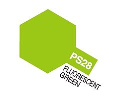 PS-28 Fluorescent Green, Tamiya spray (lexan)