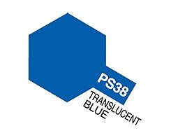 PS-38 Transluscent Blue, Tamiya spray (lexan)
