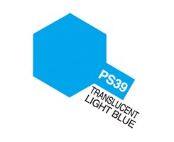 PS-39 Transluscent Light Blue, Tamiya spray (lexan)