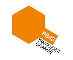 PS-43 Transluscent Orange, Tamiya spray (Lexan)