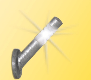 Vägglampa, stål, LED