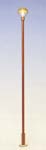 Bangårdslampa trästolpe 148mm