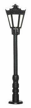 Parklampa svart frostat glas 56mm