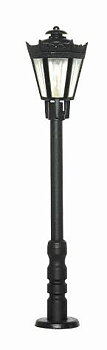 Parklampa svart klart glas 56mm