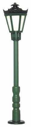 Parklampa grön frostat glas 56mm
