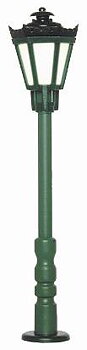 Parklampa grön frostat glas 56mm