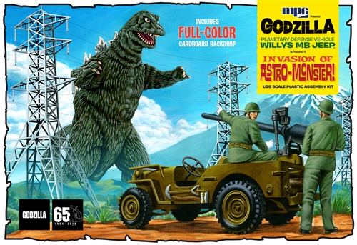 Godzilla Army Jeep 1/25