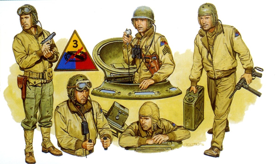US Tank Crew, Europe 1944 1/35