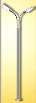 Gatlampa med dubbel armatur 100mm