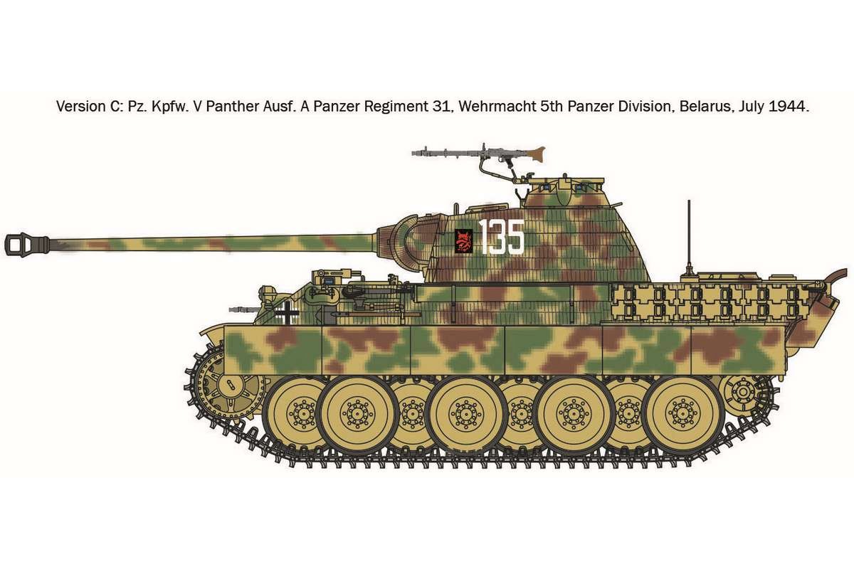 Pz.Kpfw.V Panther Ausf.A 1/72 - 4