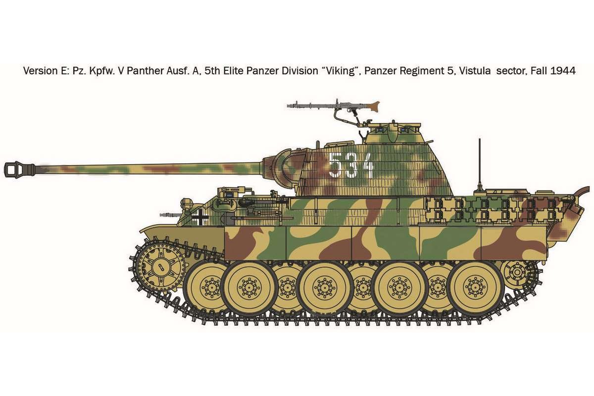 Pz.Kpfw.V Panther Ausf.A 1/72 - 6