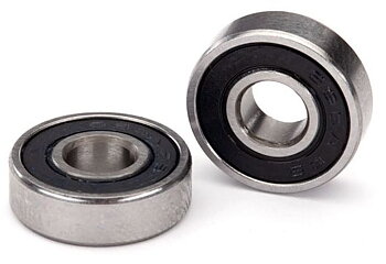 Kullager 6x16x5mm svart tätning, 1 par