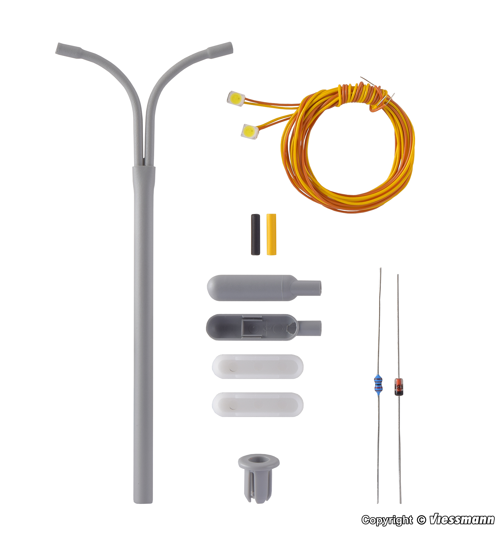 Gatlampa dubbel, byggsats