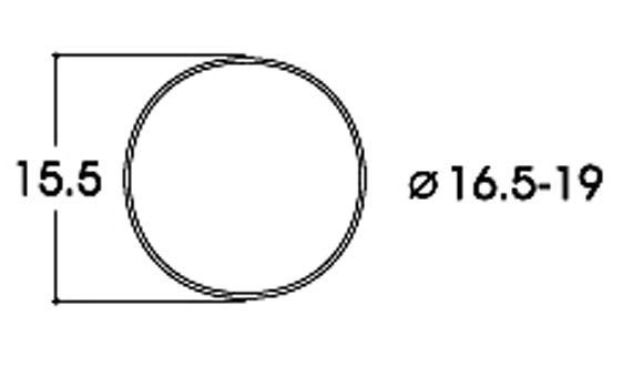 Slirskydd 16.5-19mm, 10st